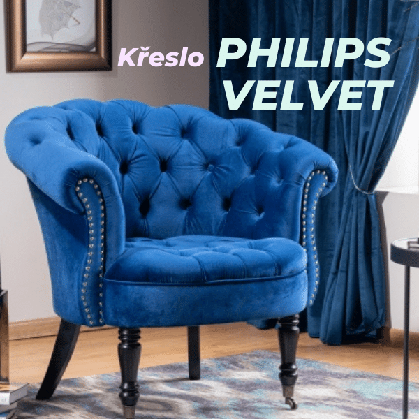 čalúnené kreslo Philips Velvet